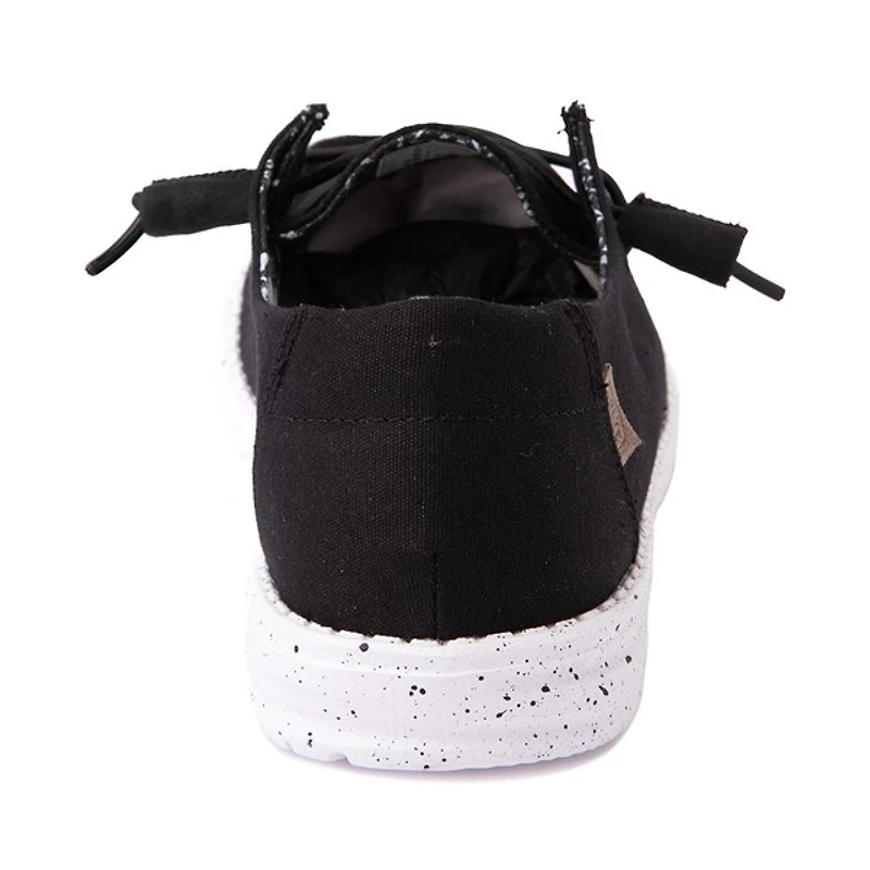 Chaussure décontractée à enfiler Hey Dude Wendy pour femmes - Noire / Blanc tacheté