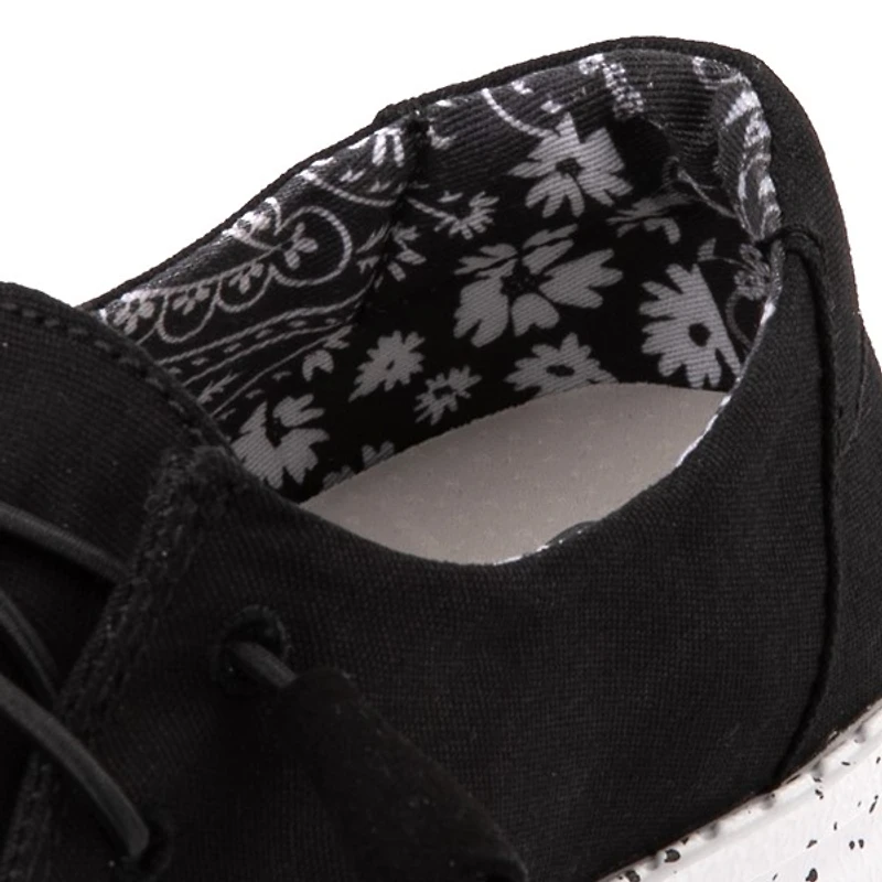Chaussure décontractée à enfiler Hey Dude Wendy pour femmes - Noire / Blanc tacheté