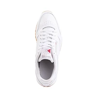 Chaussure athlétique en cuir Reebok Classic pour hommes - Blanche / Gomme