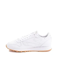 Chaussure athlétique Reebok Classic en cuir pour femmes - Blanche / Gomme