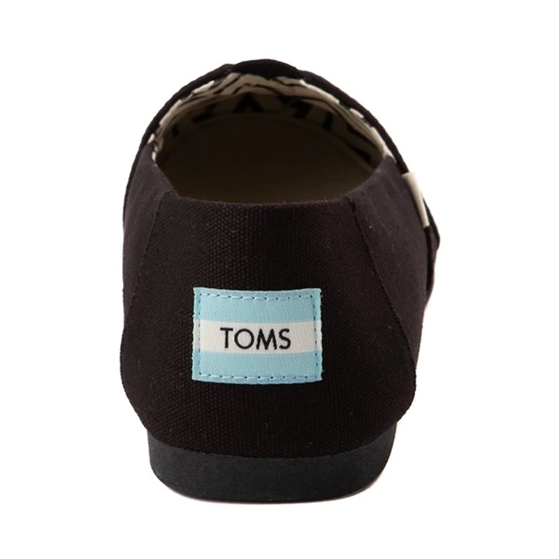 Chaussure décontractée sans lacets classique TOMS pour hommes - Noire