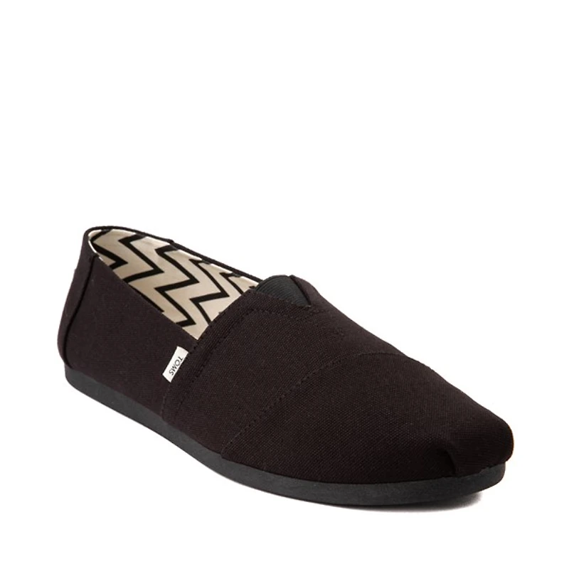 Chaussure décontractée sans lacets classique TOMS pour hommes - Noire