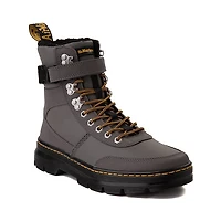 Botte avec doublure en fourrure synthétique Dr. Martens Combs Tech - Grise
