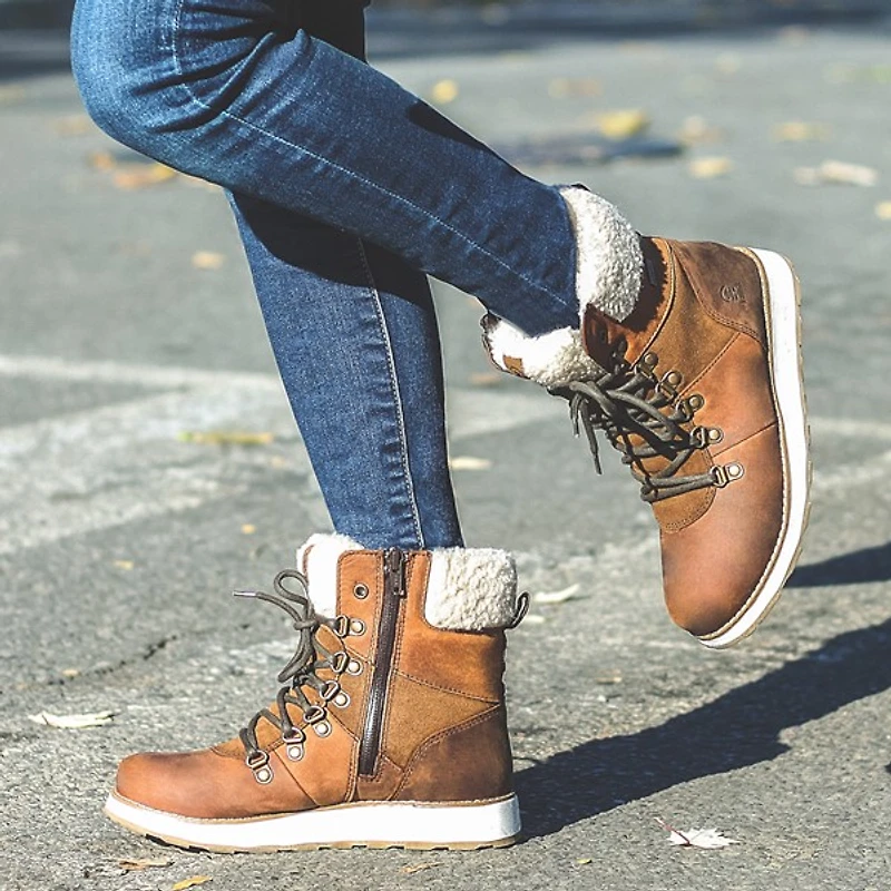 Botte d'hiver Kamik Ariel F pour femmes - Brun cognac