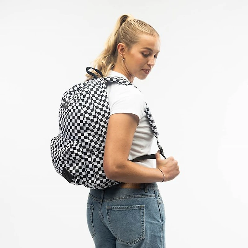 Sac à dos Vans Old Skool H2O - Noir / Motif en damier blanc
