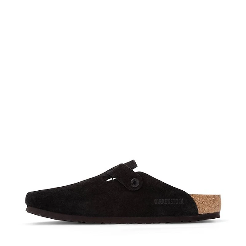 Mens Birkenstock Boston Soft Footbed Clog - Black