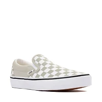 Chaussure de skate sans lacets Vans à motif en damier - Vert sauge