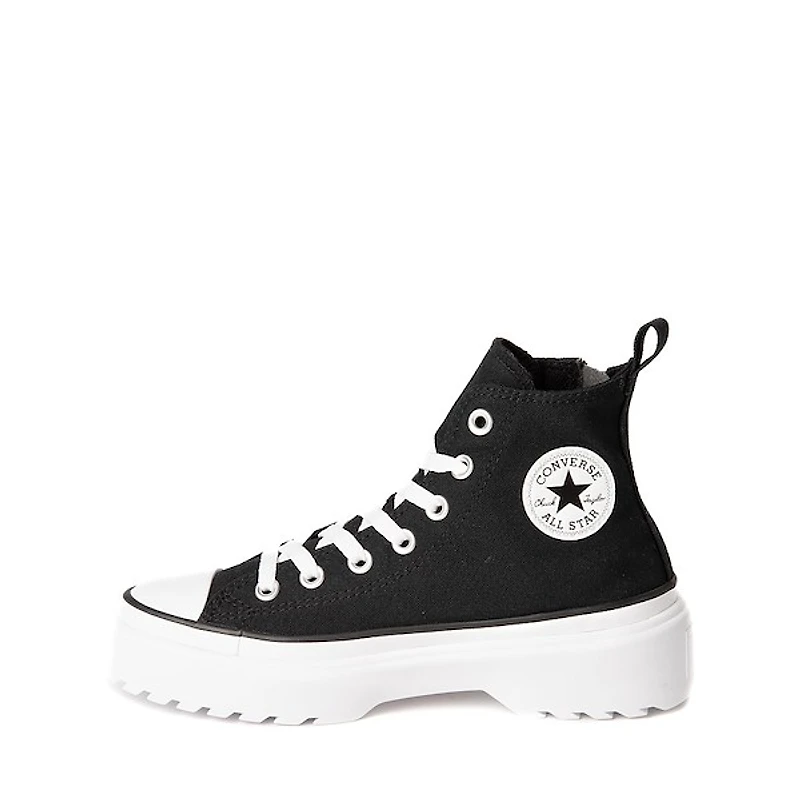 Basket Converse Chuck Taylor All Star Hi Lugged - Junior Noire / Blanche