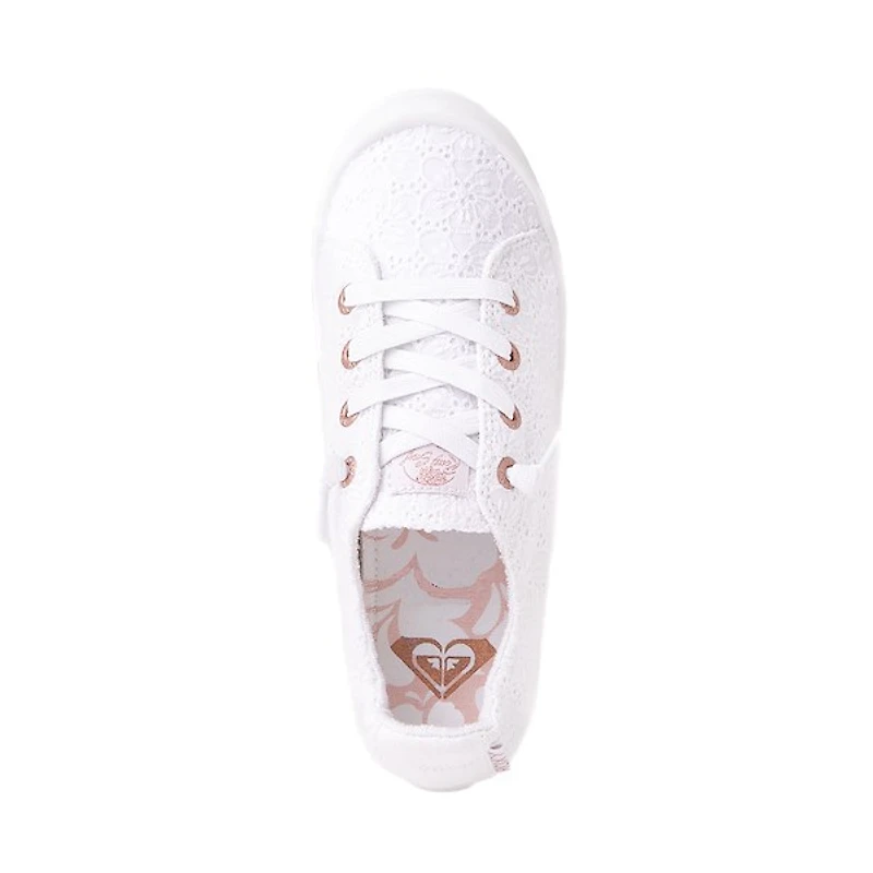 Chaussure décontractée à enfiler Roxy Bayshore Plus pour femmes - Blanche