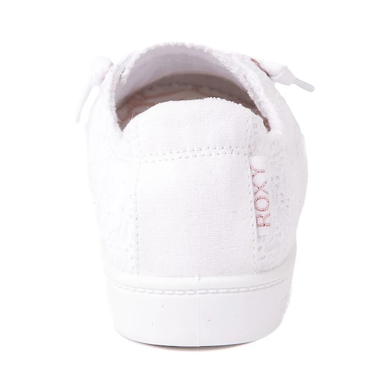 Chaussure décontractée à enfiler Roxy Bayshore Plus pour femmes - Blanche