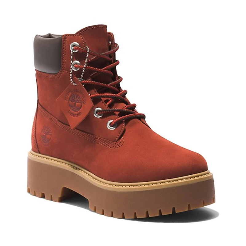 Botte à plateforme Timberland Stone Street 6" pour femmes - Rouge