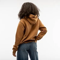 Chandail à capuchon UGG® Rey UGGfluff™ Logo pour femmes - Marron / Blanc cassé