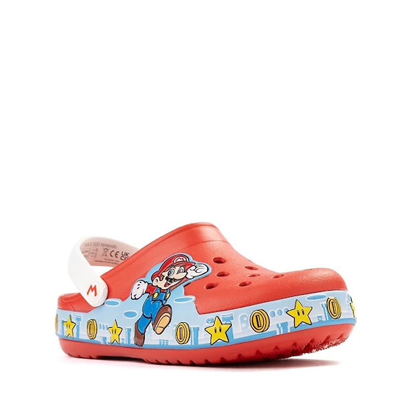 Super Mario Bros. Crocs Classic Lights Clog - Little Kid / Big Red