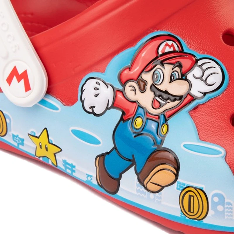 Super Mario Bros. Crocs Classic Lights Clog - Little Kid / Big Red