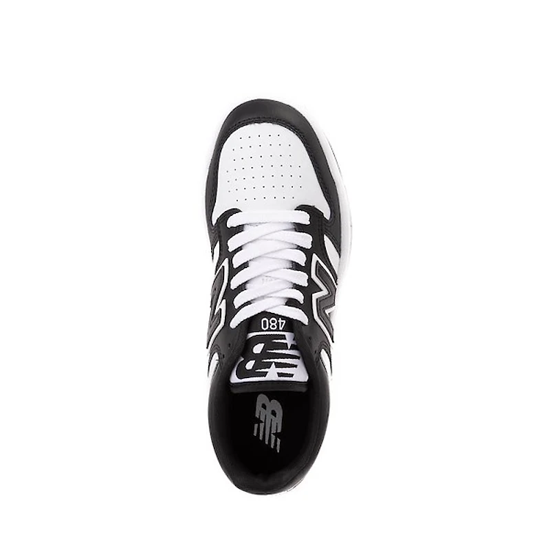 Chaussure athlétique New Balance 480 - Junior Noire / Blanche