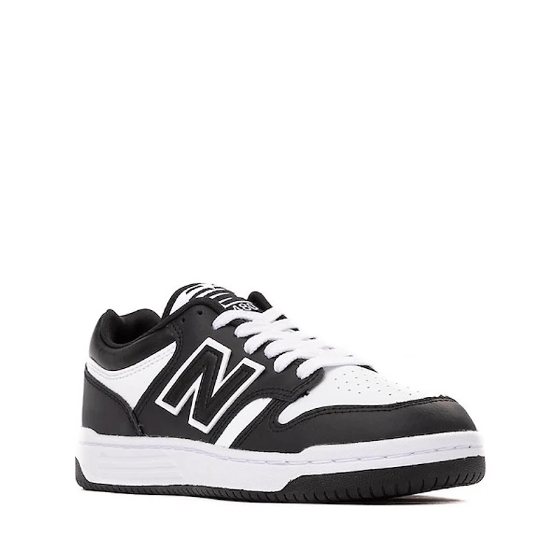 Chaussure athlétique New Balance 480 - Junior Noire / Blanche