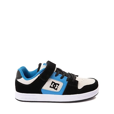 DC Manteca 4 Elastic Skate Shoe - Little Kid / Big Black Blue Grey