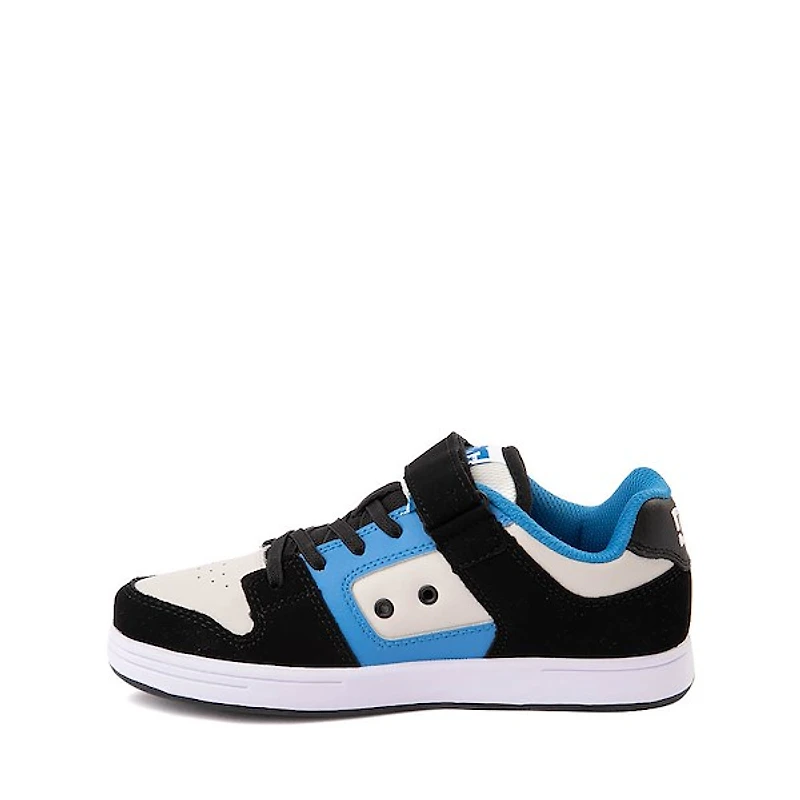 DC Manteca 4 Elastic Skate Shoe - Little Kid / Big Black Blue Grey