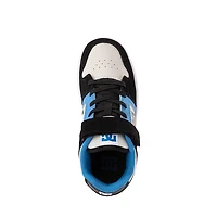DC Manteca 4 Elastic Skate Shoe - Little Kid / Big Black Blue Grey