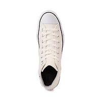 Basket Converse Chuck 70 Hi en cuir - Blanc cassé