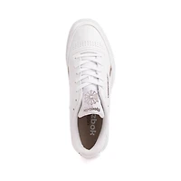 Chaussure athlétique végane Reebok Club C 85 pour hommes - Blanche / Avoine