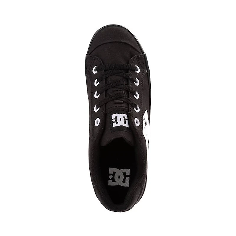 Womens DC Chelsea TX Skate Shoe - Black / White