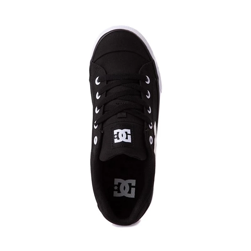 Womens DC Chelsea TX Skate Shoe - Black / White