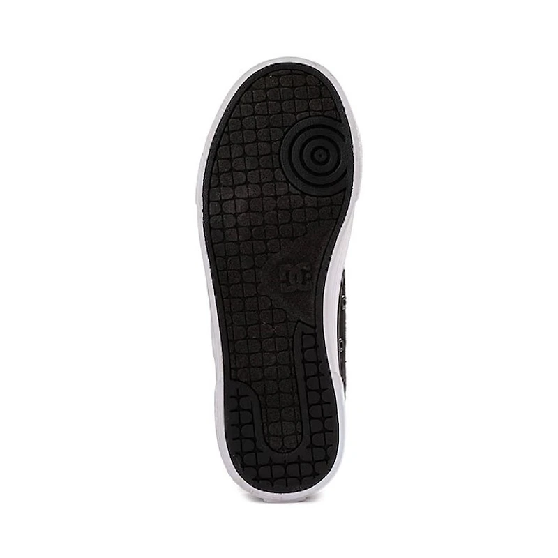 Womens DC Chelsea TX Skate Shoe - Black / White