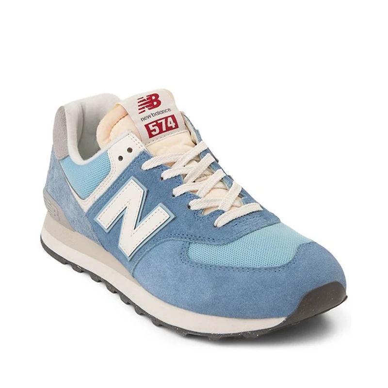 Chaussure athlétique New Balance 574 pour hommes - Bleu acier / Gris