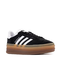 Chaussure athlétique adidas Gazelle Bold pour femmes - Noire / Blanche Gomme