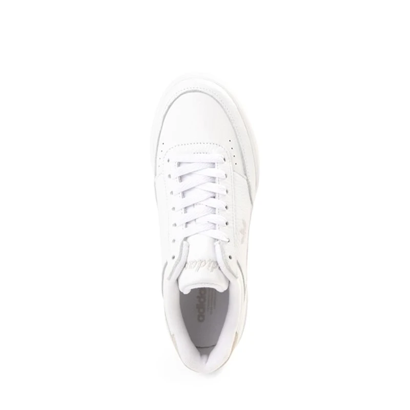 Chaussure athlétique adidas Court Super pour femmes - Blanche / Grise