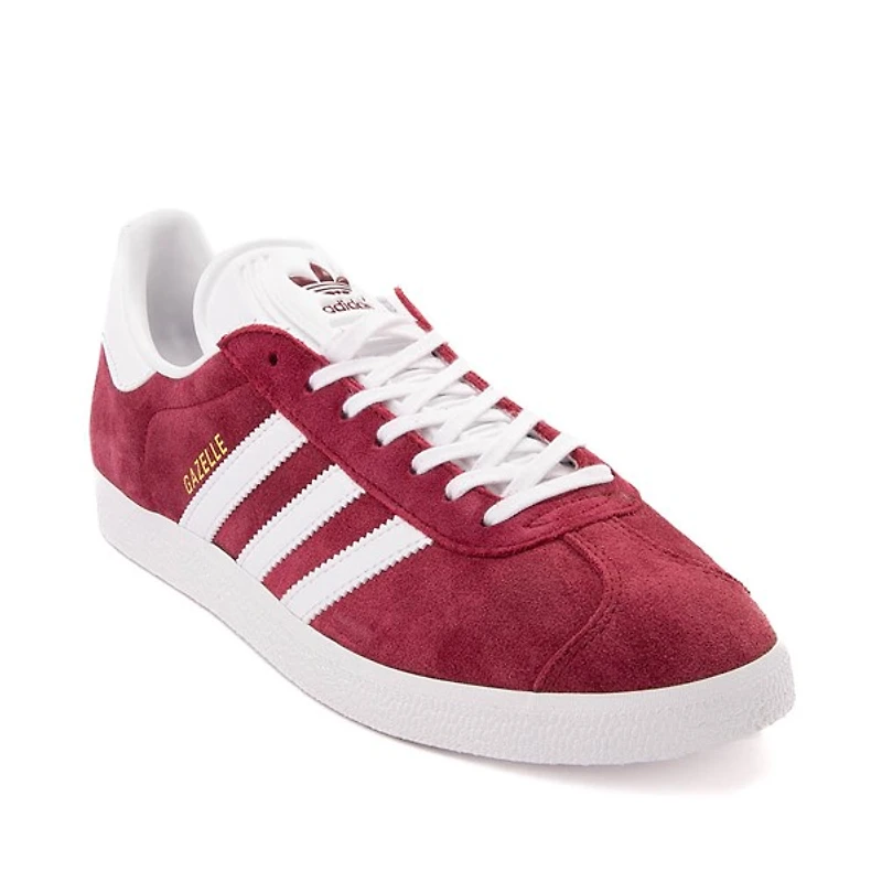 Chaussure athlétique adidas Gazelle - Bourgogne / Blanc Doré