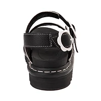 Sandale Dr. Martens Voss II Floral pour femmes - Noire / Blanche