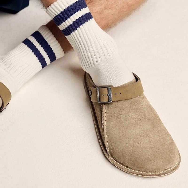 Mens Birkenstock Lutry Premium Clog - Taupe