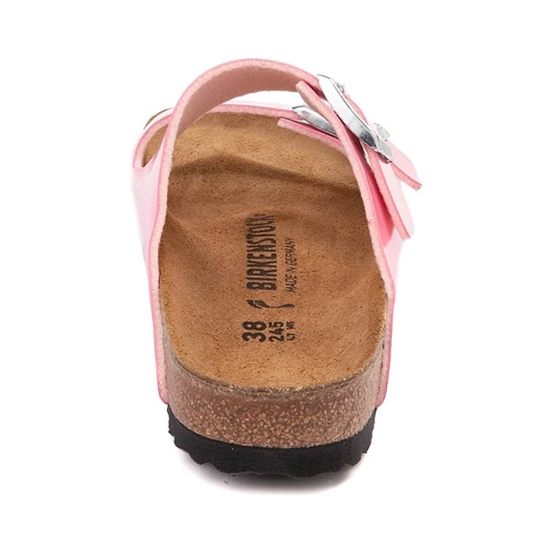 Sandale Birkenstock Arizona en cuir verni pour femmes - Rose bonbon