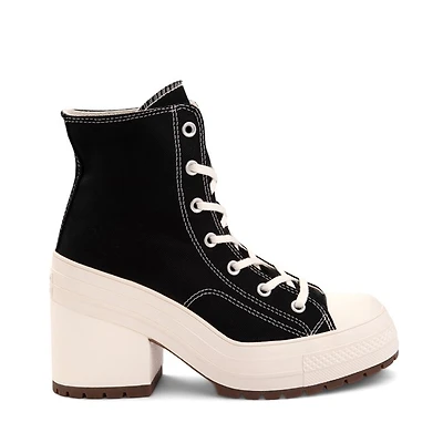 Chaussure montante à talon Converse Chuck 70 De Luxe pour femmes - Noire / Blanche