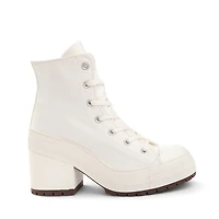Chaussure montante à talon Converse Chuck 70 De Luxe pour femmes - Blanc cassé / Noire