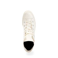 Chaussure montante à talon Converse Chuck 70 De Luxe pour femmes - Blanc cassé / Noire