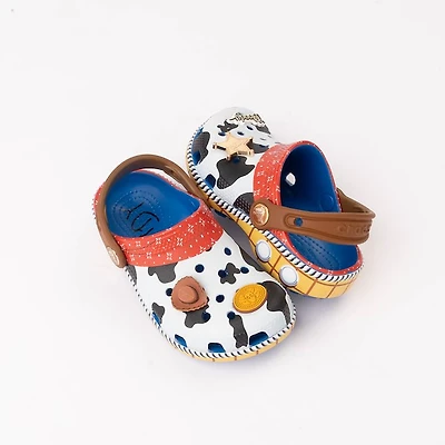 Disney Pixar Toy Story Crocs Sheriff Woody Classic Clog - Baby / Toddler Blue Jean
