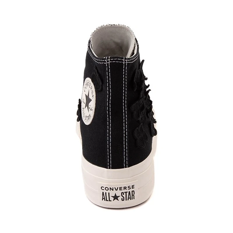 Basket Converse Chuck Taylor All Star Hi Lift Flower Play pour femmes - Noir / Blanc Cassé