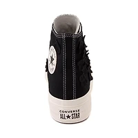 Basket Converse Chuck Taylor All Star Hi Lift Flower Play pour femmes - Noir / Blanc Cassé