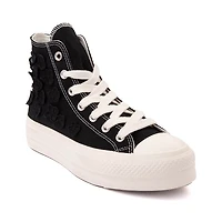 Basket Converse Chuck Taylor All Star Hi Lift Flower Play pour femmes - Noir / Blanc Cassé
