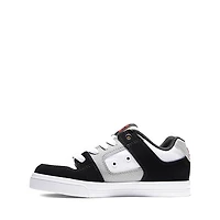 DC Pure Elastic Skate Shoe - Little Kid / Big White Black Red