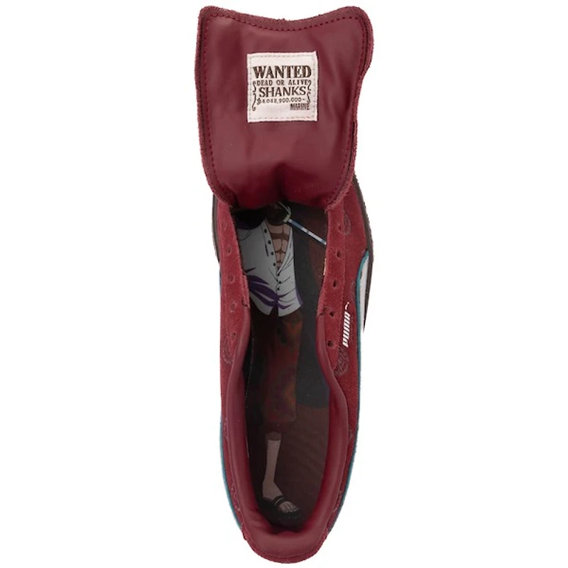 Chaussure athlétique en suède PUMA x One Piece Shanks - Bourgogne