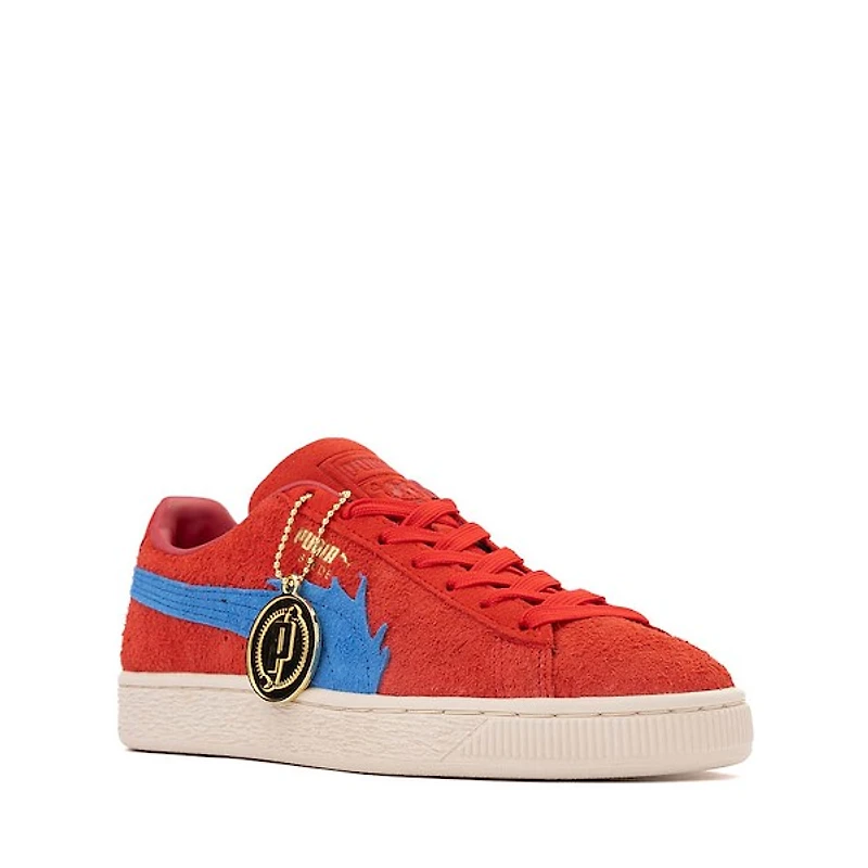 Chaussure athlétique en suède PUMA x One Piece Baggy - Rouge / Bleu royal