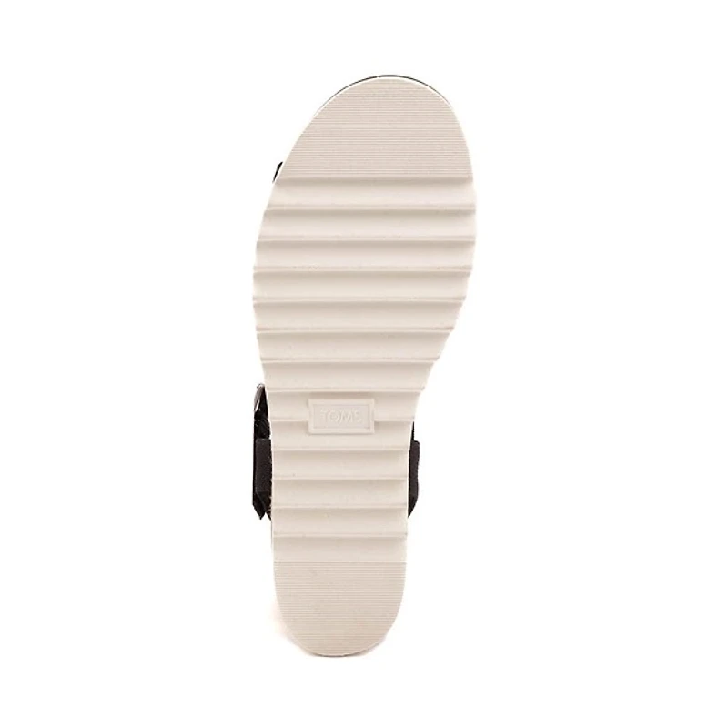 Sandale compensée TOMS Diana pour femmes - Noire