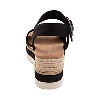 Sandale compensée TOMS Diana pour femmes - Noire