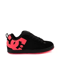 Womens DC Court Graffik Skate Shoe - Black / Hot Pink