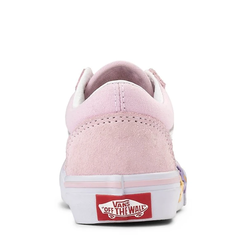 Chaussure de skate Vans Old Skool V - Enfants Rose / Blanche