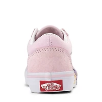 Chaussure de skate Vans Old Skool V - Enfants Rose / Blanche